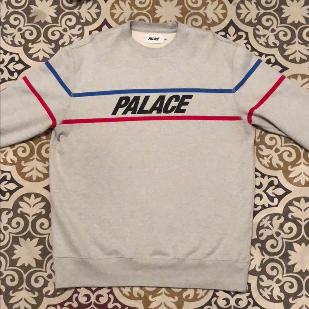 Palace - Double Ripe Crew Grey Marl - XL